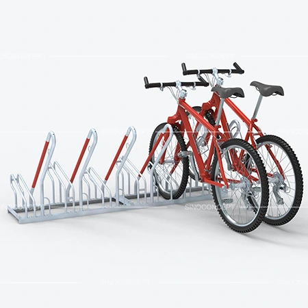 Cycle racks and cycle stands installed in tight spaces to save floor area and allow neat, accessible bike parking