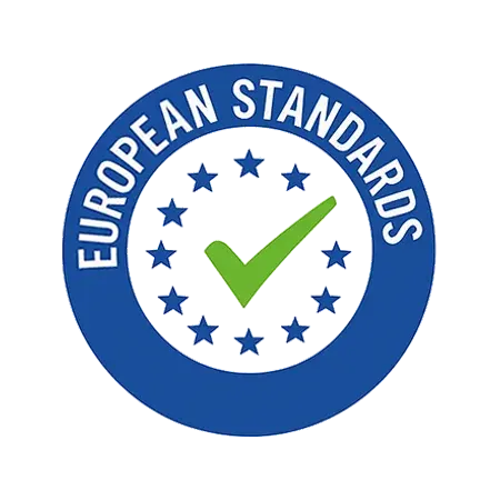 European standards icon showing certification for EU distribution
