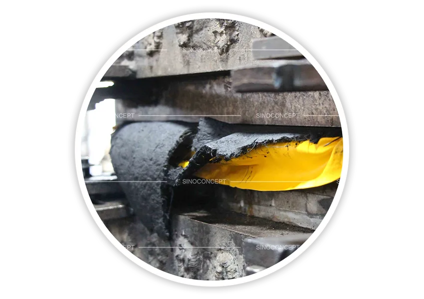 Rubber and plastic-rubber composite production with compression moulding process