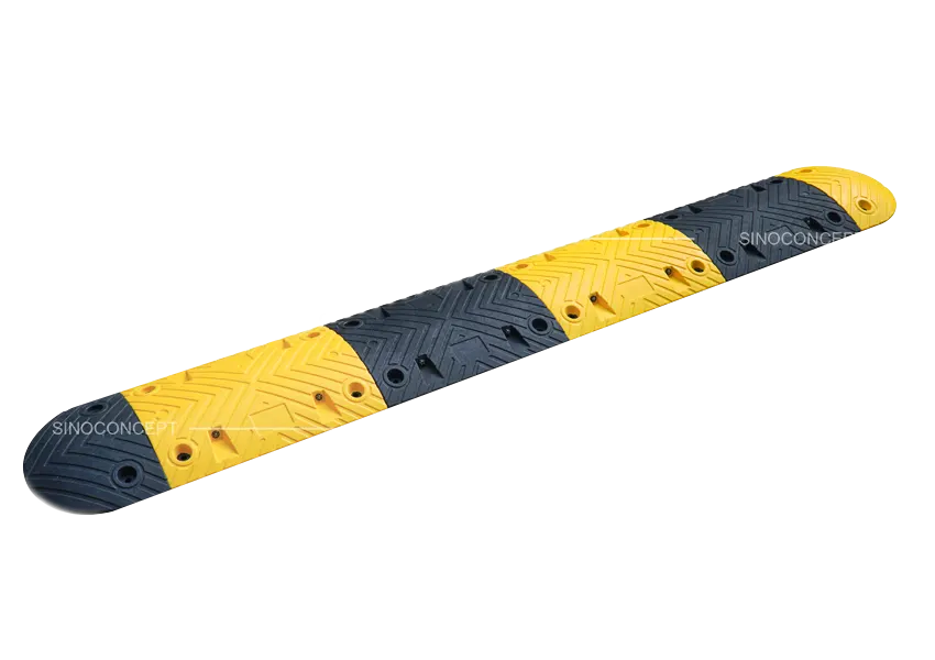 Plastic-rubber composite speed bump 5cm for traffic calming in car parks and access lanes