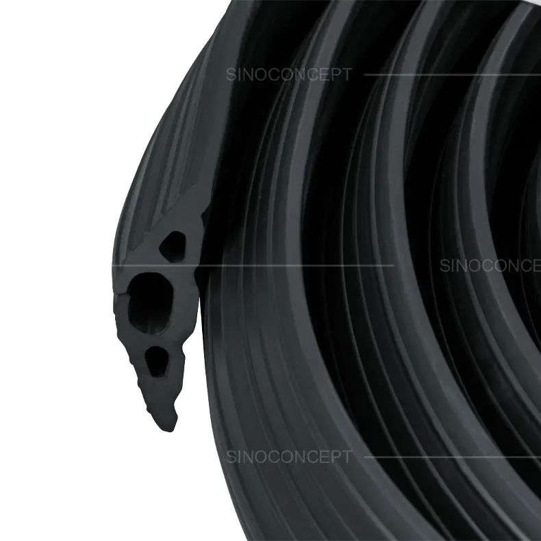 Close-up view of the 1-channel floor cable cover showing the profile and construction