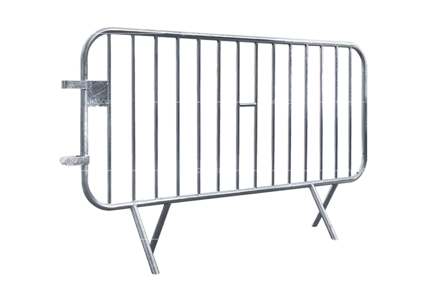2-metre crowd barrier for traffic management and public events with strong steel frame and easy connection system