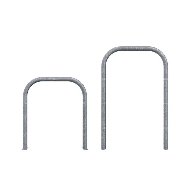 Sheffield cycle stands also called sheffield bike rack of two types used for outdoor bike parking