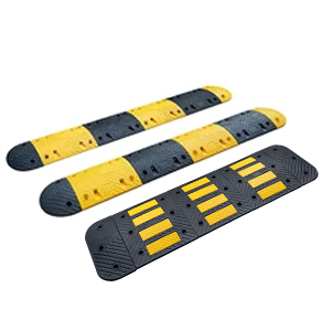Featured image of plastic-rubber composite speed bumps and speed hump for traffic calming and car park safety