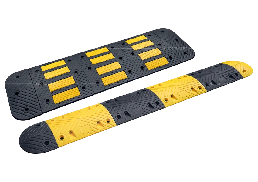 Overview of speed bumps and humps as traffic calming devices used to reduce vehicle speed in private and public areas