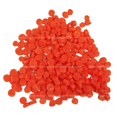 Red durable fluorescent PVC used for manufacturing traffic cones with high visibility and long service life