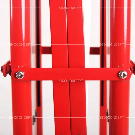 Expandable safety barriers interlocking system with rivets, smooth folding and secure connection