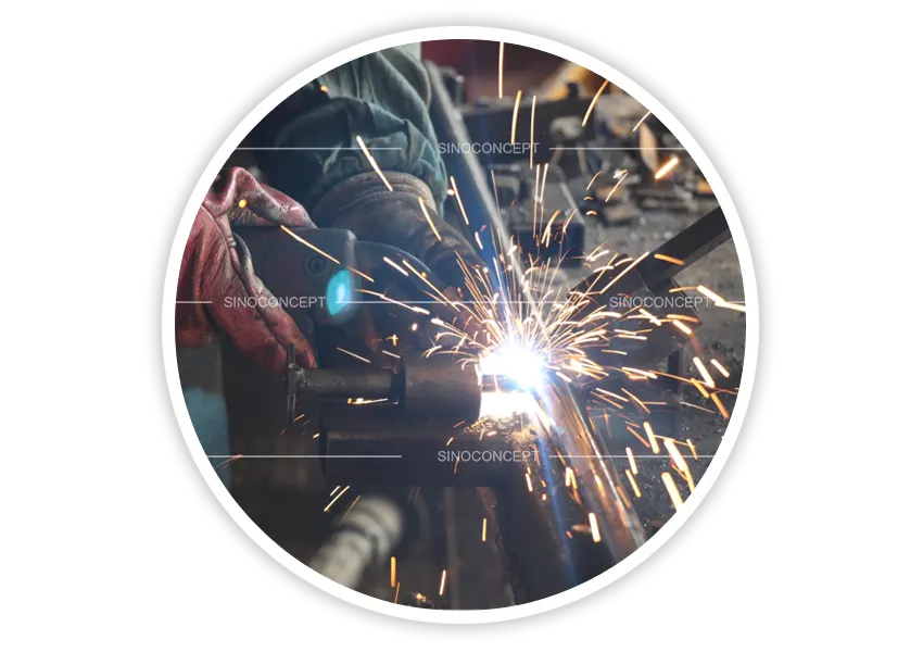 Expandable safety barriers frame welding process for consistent build quality and strong joints