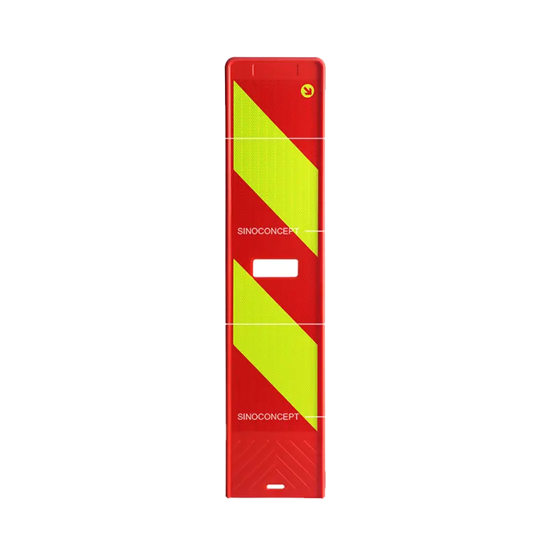 Scandinavian delineator panel pasted with strong anti-UV reflective tapes used as traffic management equipment