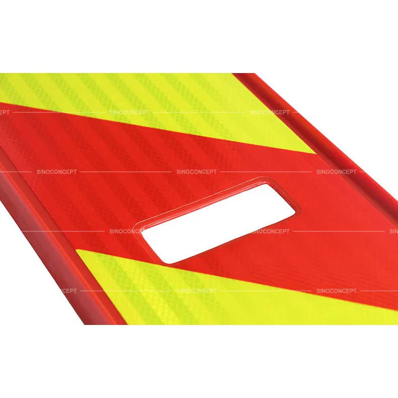 Scandinavian delineator panel carry handle supports easy handling and faster setup on site