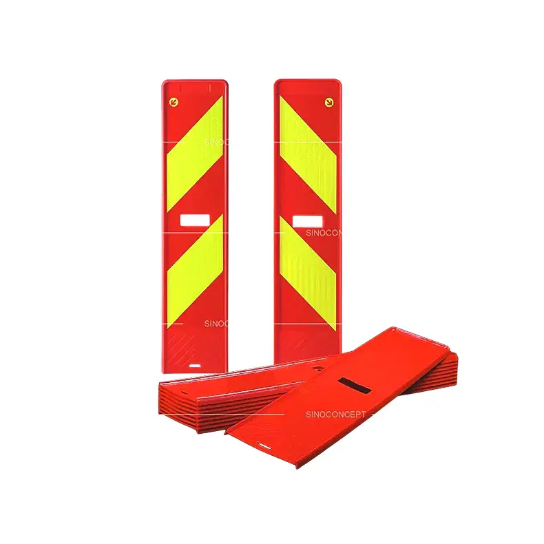 Scandinavian delineator panel PP injection-moulded body with carry handle and stackable design