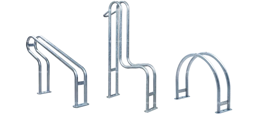 Overview of cycle racks and cycle stands variants including S01, S02, and S03 floor bike rack types