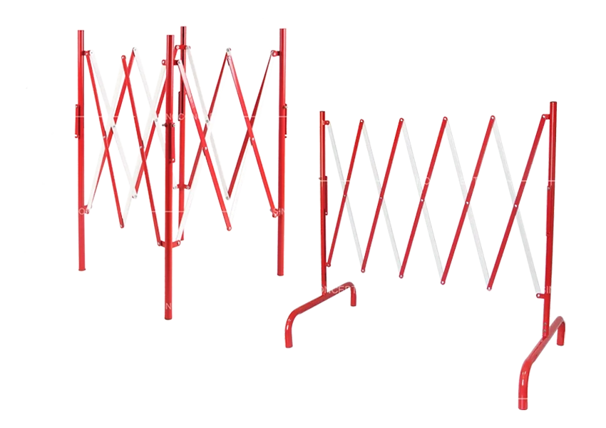 Expandable safety barrier used for temporary safety to restrict access during cleaning, repairs, or events