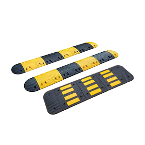 Featured image of plastic-rubber composite speed bumps and speed hump for traffic calming and car park safety