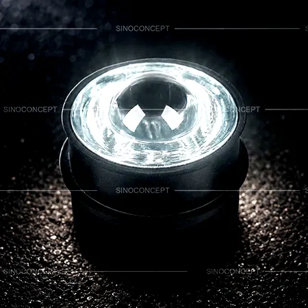 Reflective road studs helping reflect vehicle light for clear guidance at night and in poor visibility conditions