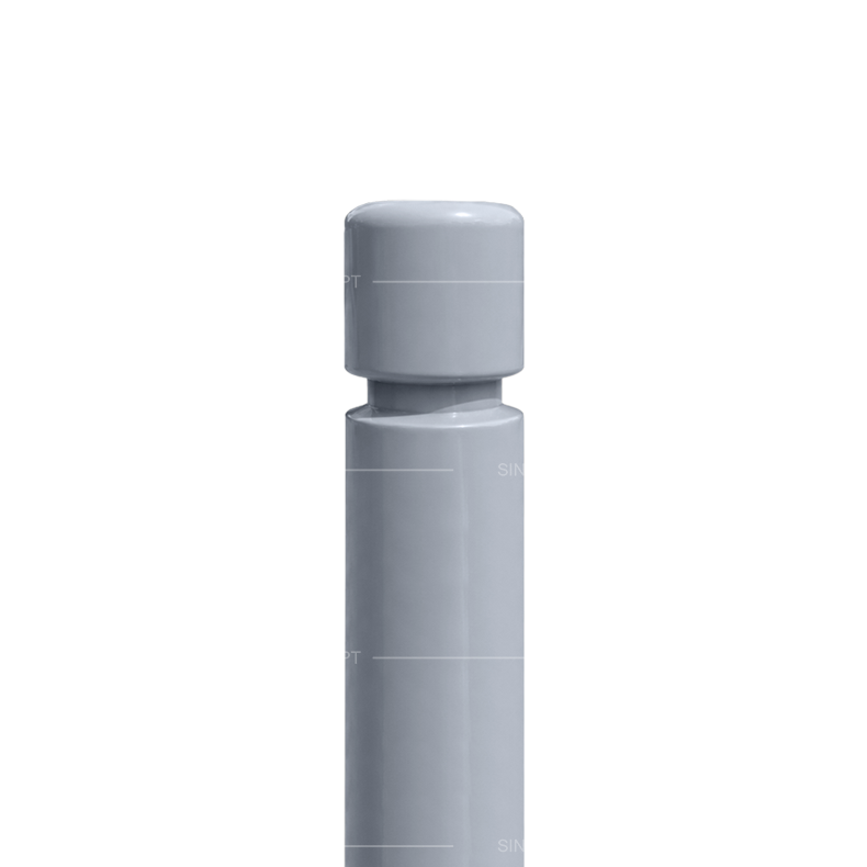 Single groove detail on Ø76 mm single-groove bollard with welded steel construction