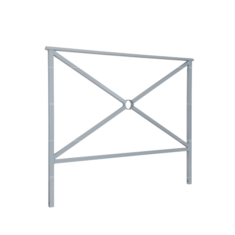 Shanghai style pedestrian guardrail 1500 mm with mild steel frame for pedestrian route separation