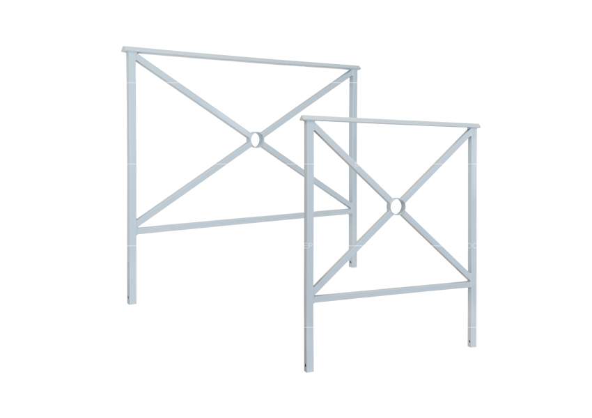 Full range of Shanghai style pedestrian guardrail including 1000 mm and 1500 mm mild steel models